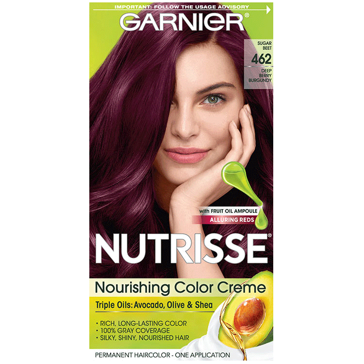 Coloración en crema Nutrisse - Coloración Dark Berry Burgundy - Garnier