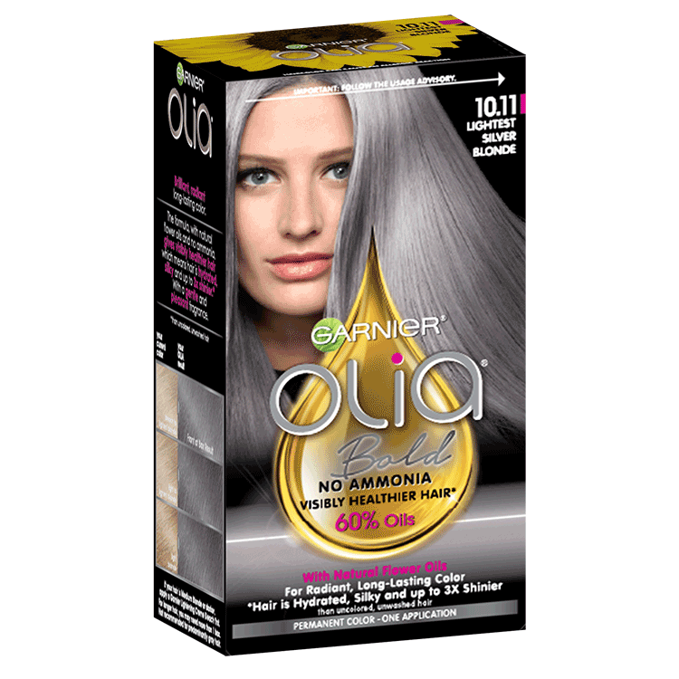 Olia Light Silver Blonde 10 11 Hair Color Garnier