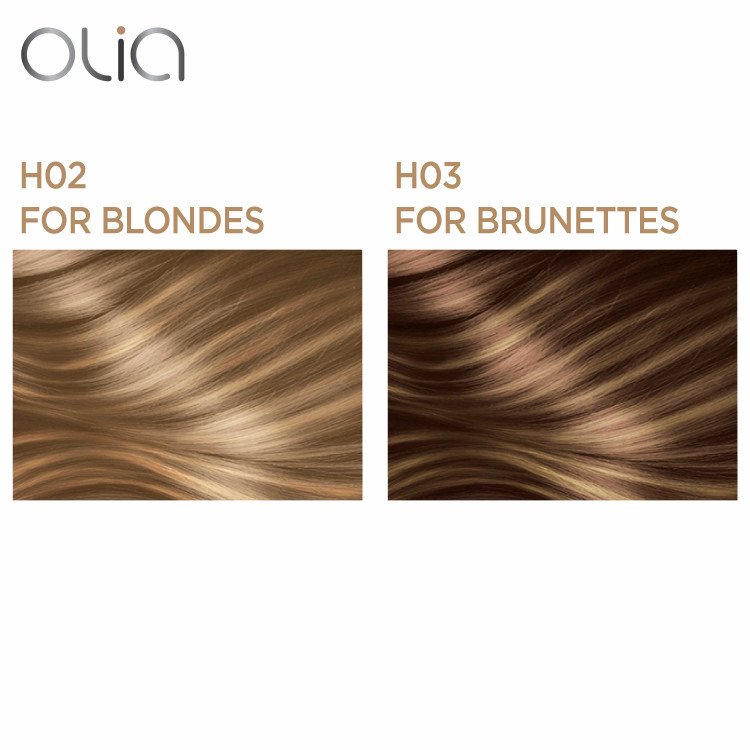 H02 for blondes and H03 for brunettes