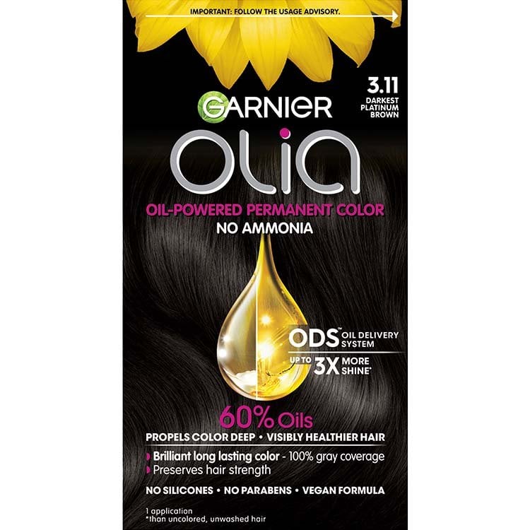 Darkest Platinum Brown Olia Ammonia-Free Hair Dye