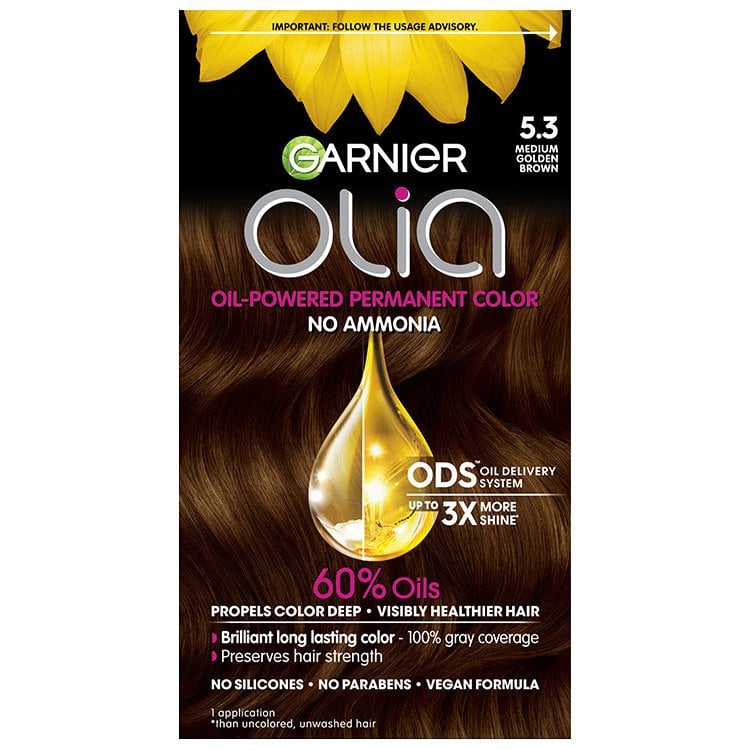 Olia - Ammonia-Free Permanent Hair Color - Med Golden Blonde - Garnier