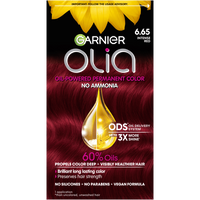 Front of Pack of Olia Oil-Powered Permanent Color 6.65 – Intense Red