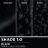 Hair swatches displaying Garnier Olia on straight, wavy, and curly hair textures.