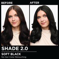 Model demonstrating the Olia hair color transformation.