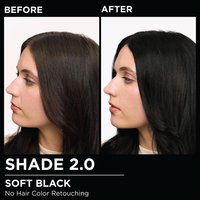 Model demonstrating the Olia hair color transformation.