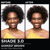 Model demonstrating the Olia hair color transformation.