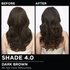 Model demonstrating the Olia hair color transformation.