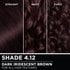 Hair swatches displaying Garnier Olia on straight, wavy, and curly hair textures.