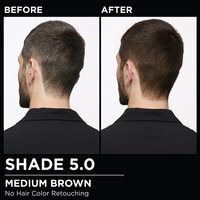 Model demonstrating the Olia hair color transformation.
