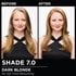 Model demonstrating the Olia hair color transformation.