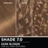 Hair swatches displaying Garnier Olia on straight, wavy, and curly hair textures.