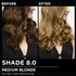 Model demonstrating the Olia hair color transformation.