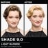 Model demonstrating the Olia hair color transformation.