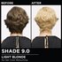 Model demonstrating the Olia hair color transformation.