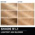 Before and after hair swatches demonstrating the color transformation using Garnier Olia