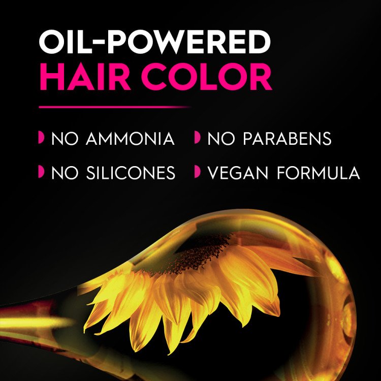 Oil-powered hair color