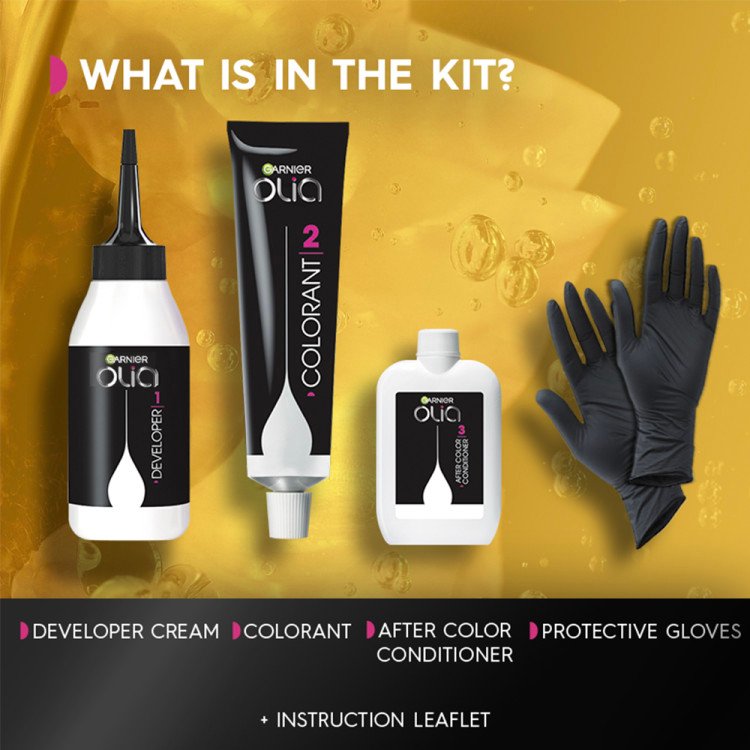 What’s in the kit: Developer Cream, Colorant, After Color Conditioner, Protective Gloves