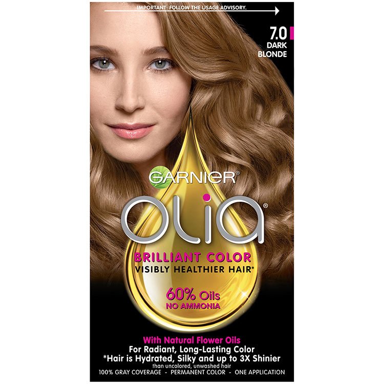 Olia AmmoniaFree Permanent Hair Color Dark Blonde Garnier
