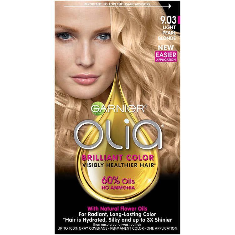 Olia Brilliant Color Hair Color 9.03 Light Pearl Blonde
