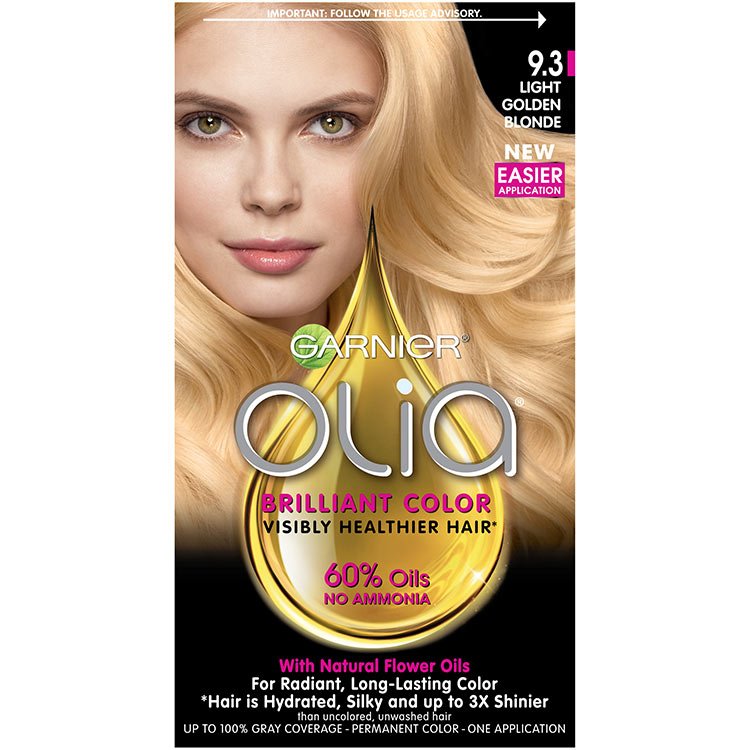 Olia Brilliant Color Hair Color 9.3 Light Golden Blonde