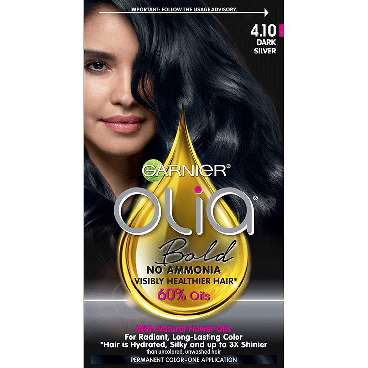 Garnier Olia Bold Collection Permanent Hair Color Dark Silver Garnier Olia Bold Collection Permanent Hair Color Dark Silver