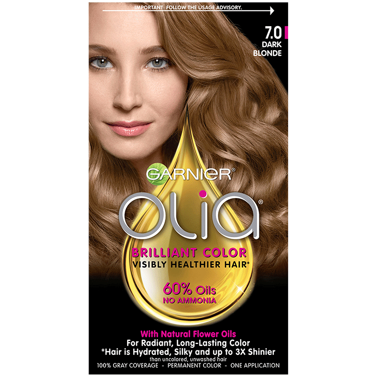 Olia Ammonia Free Permanent Hair Color Dark Blonde Garnier