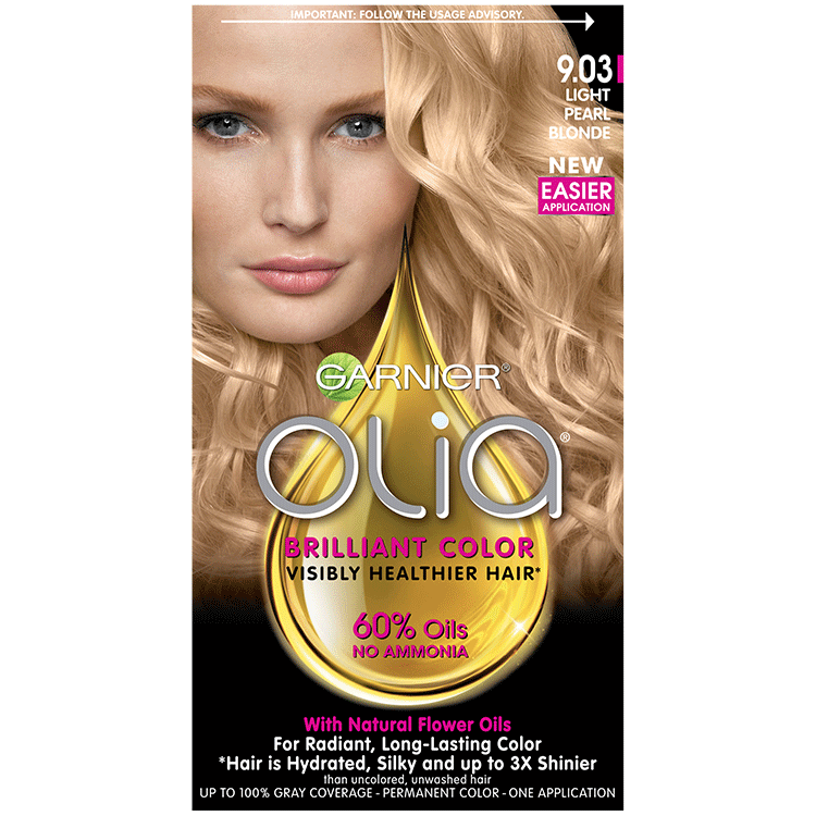 Olia Brilliant Color Hair Color 9.03 Light Pearl Blonde