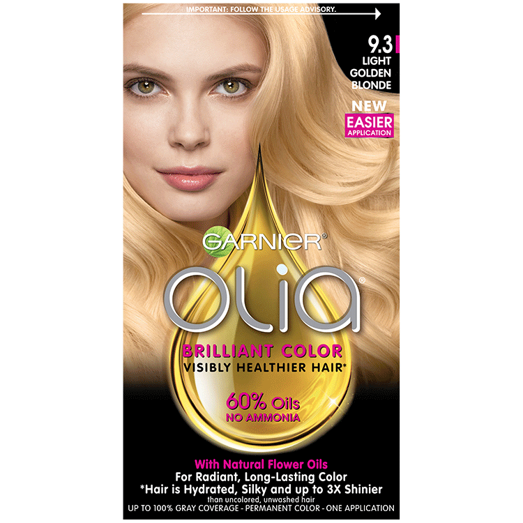 Olia Brilliant Color Hair Color 9.3 Light Golden Blonde