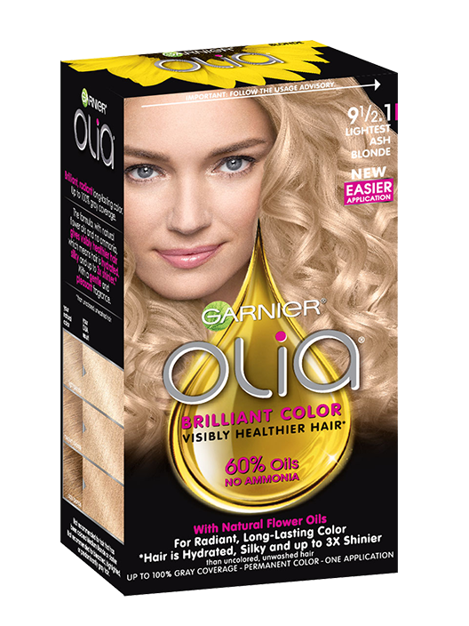 Olia Ammonia Free Lightest Cool Blonde Hair Color Garnier