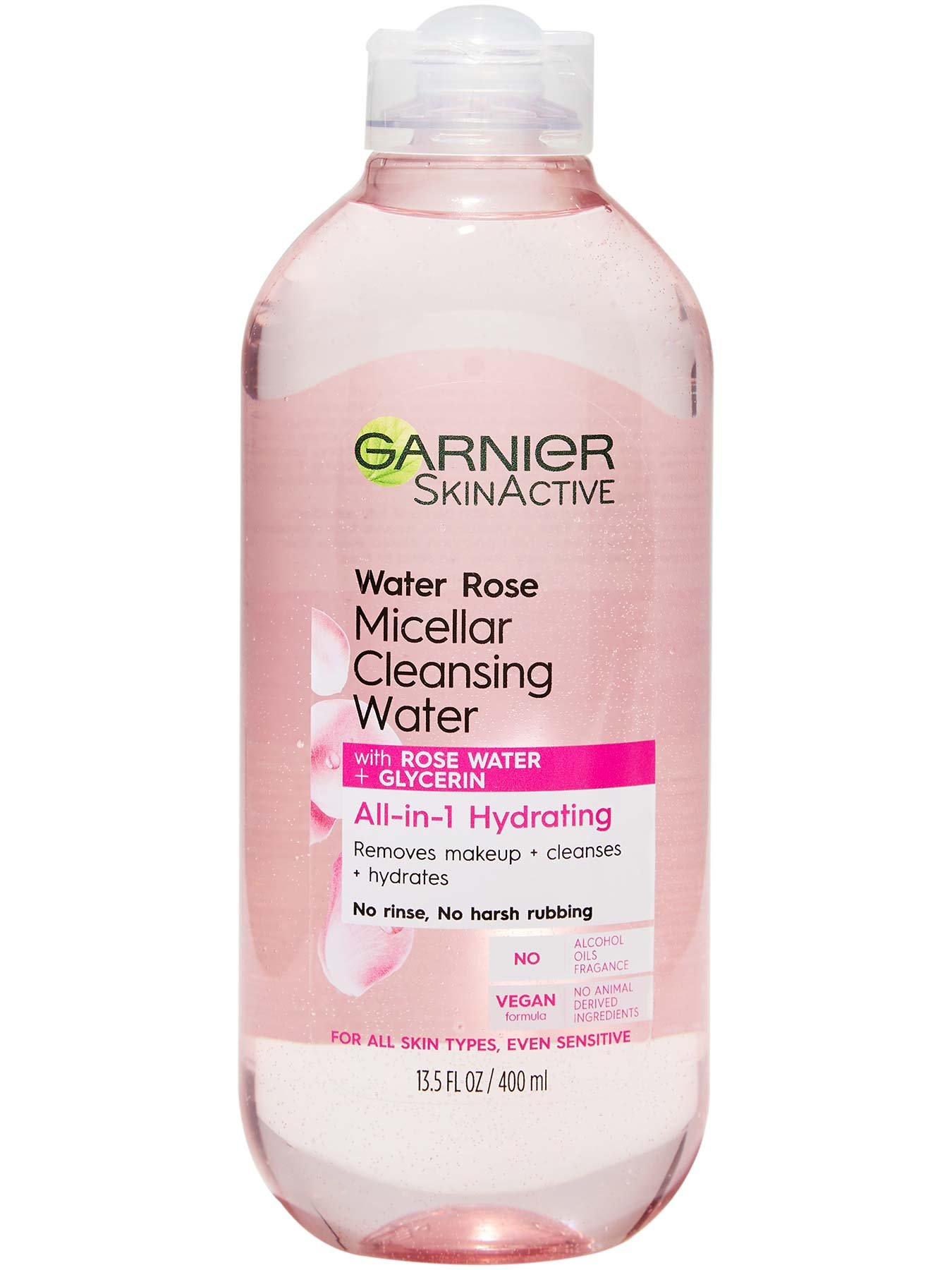 Water Rose Micellar Cleansing Water & Makeup Remover Garnier SkinActive