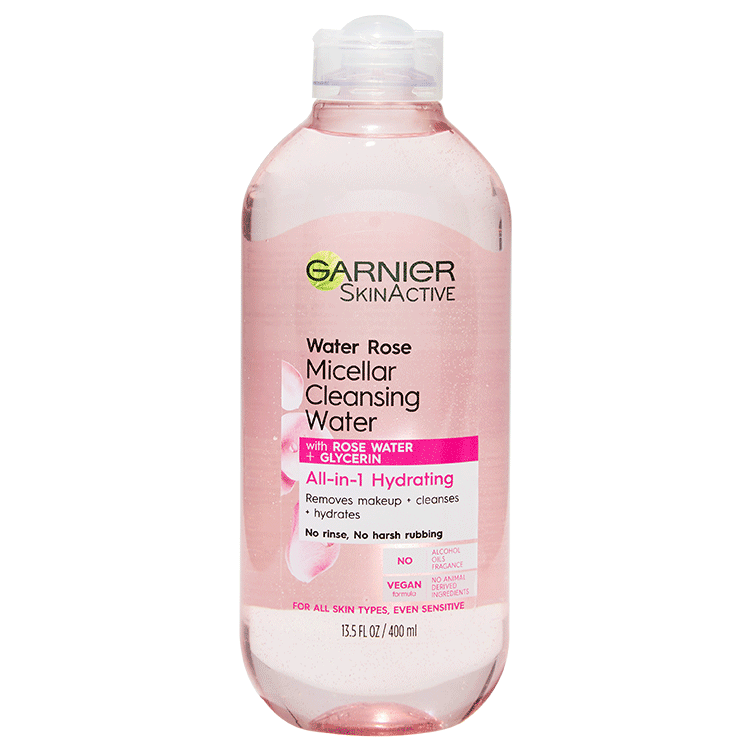 Water Rose Micellar Cleansing Water & Makeup Remover Garnier SkinActive