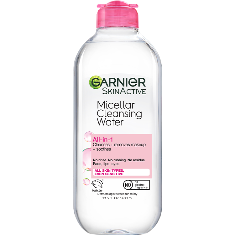 Front view of Pink Cap Cleansing Water All-in-1, All Skin Types