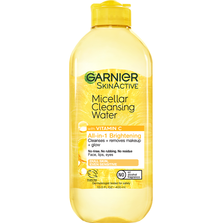 Front view of Yellow Cap Cleansing Water with Vitamin C, All Skin Types