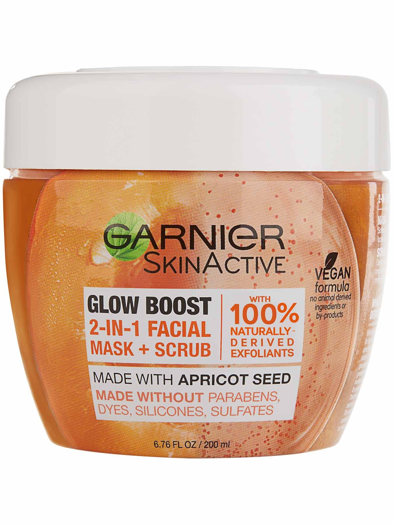 Glow Boost 2 In 1 Facial Mask And Scrub Garnier Skinactive