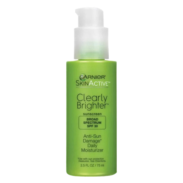 Front view of Clearly Brighter Broad Spectrum SPF 30 Anti-Sun Damage Daily Moisturizer.