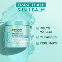 Erase It All melts makeup, cleanses, and brightens