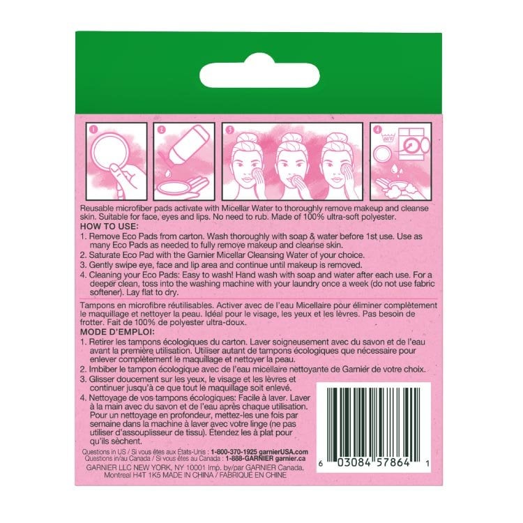 Garnier Reusable Eco Pad back