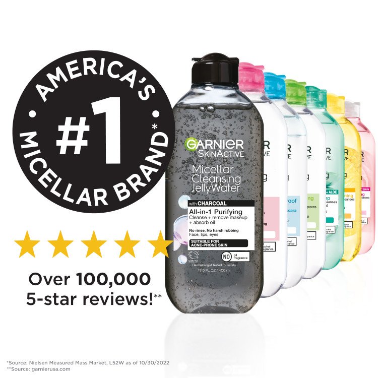 Garnier Micellar Cleansing Water is America’s #1 Micellar Brand