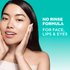 No rinse formula for face, lips, and eyes