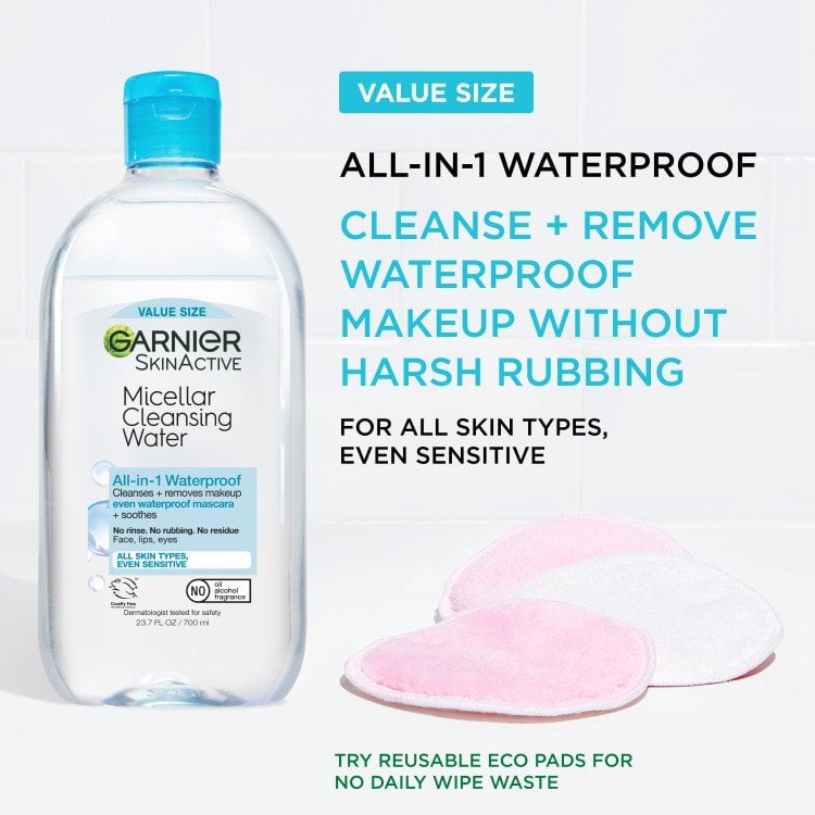 Value size – cleanse and remove waterproof makeup without harsh rubbing