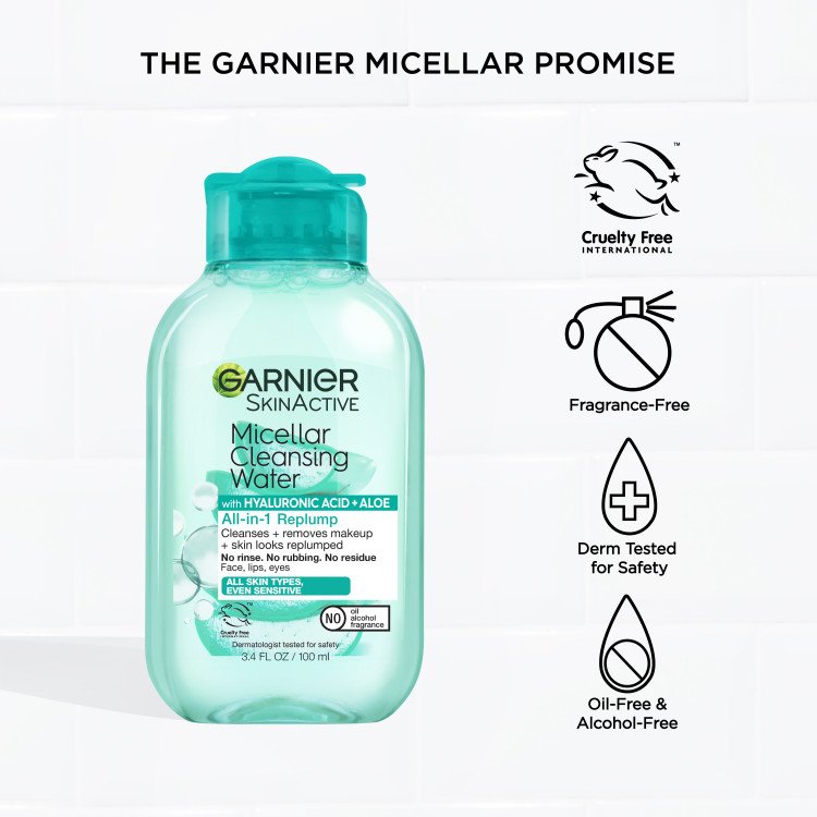 Micellar Cleansing Water with Hyaluronic Acid + Aloe - Garnier