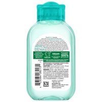 Back of pack of Garnier Micellar Cleansing Water with Hyaluronic Acid + Aloe 700mL
