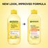 The Garnier Micellar Cleansing Water + Vitamin C has a new look and improved formula! Experience an all-in-1 cleanser that removes makeup on face, eyes, and lip. This product does not need to be rinsed out.