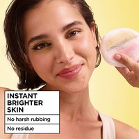 Experience instant brighter skin with no harsh rubbing and no residue when you use the Garnier Micellar Cleansing Water + Vitamin C.