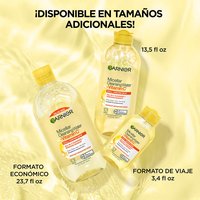 The Garnier Micellar Water comes in additional sizes, including a travel size!