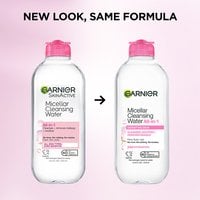 The Garnier Micellar Water All-in-1 makeup remover has a new look, with the same formula you love.