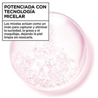 The Garnier Micellar Water All-in-1 is powered by micellar technology, which acts like a magnet to capture & lift away dirt, oil, and makeup.