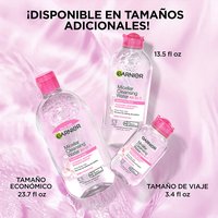 The Garnier Micellar Water comes in additional sizes, including a travel size!