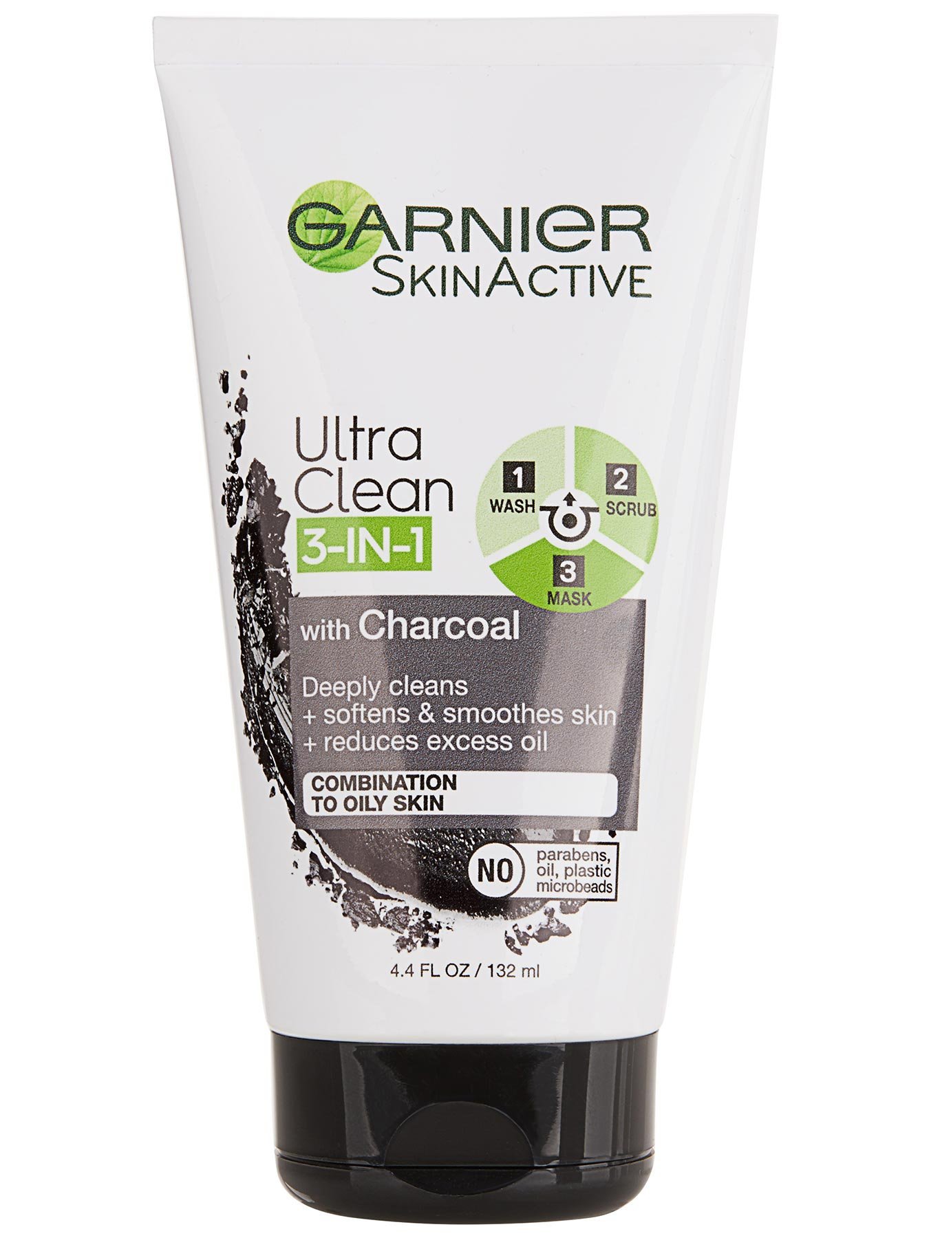 Wings os selv grus SkinActive 3-in-1 Charcoal Face Mask & Cleanser - Garnier