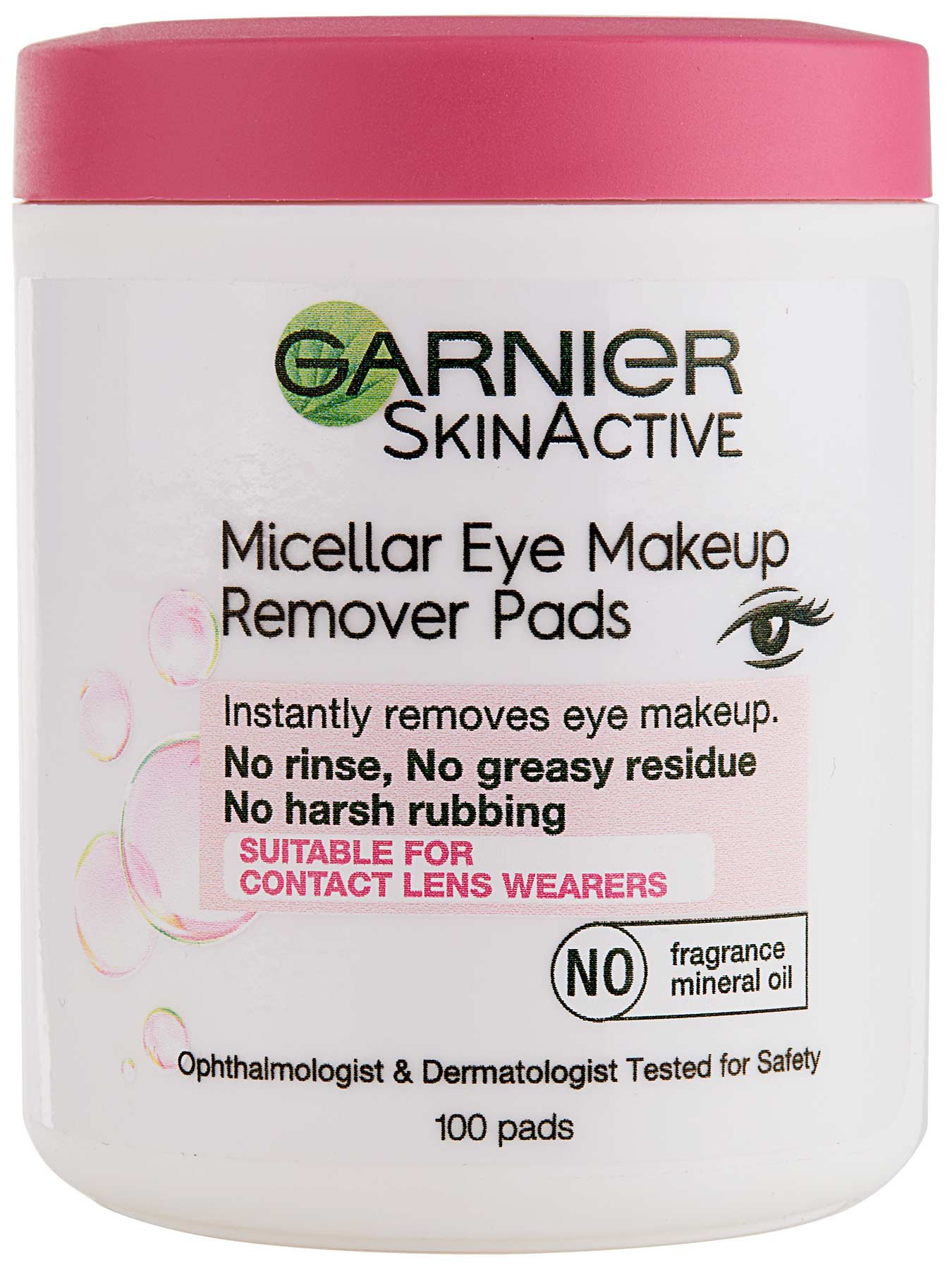 Micellar Eye Makeup Remover Cotton Pads Garnier SkinActive